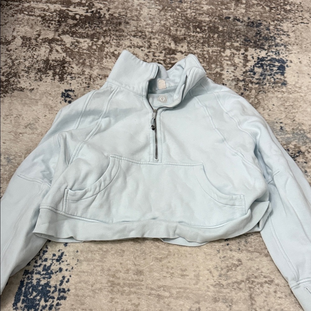 Lululemon Women's Light Blue Half-Zip